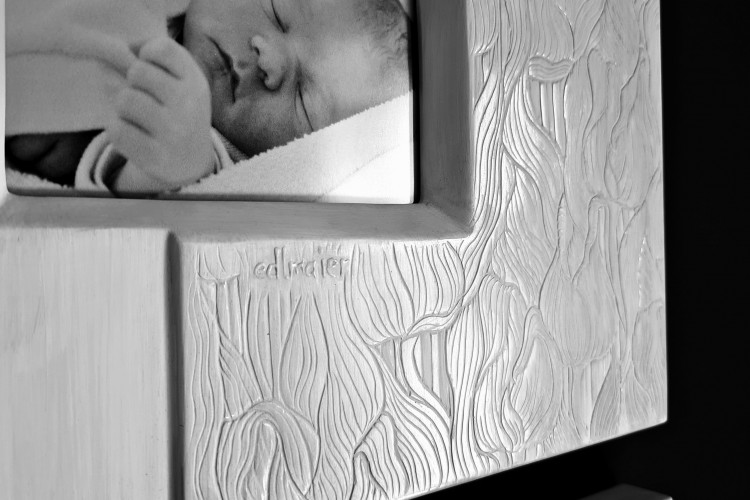 Bilderrahmen, Fotografie hinter entspiegelten Glas