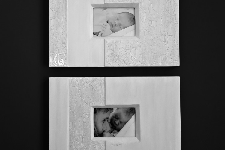 Bilderrahmen, Fotografie hinter entspiegelten Glas